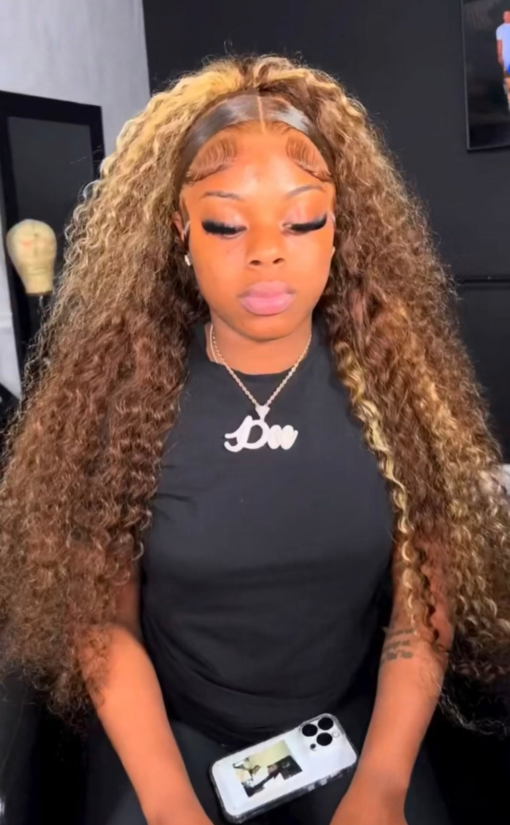 GLÀMDRIP Signature Honey Blonde Deep Wave HD Lace Wig (13x4 & 13x6 Options)